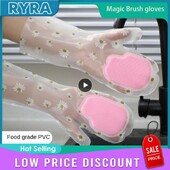 Valymo pirštinės Maisto kokybės Moterims Daugiafunkciniai namų ruošos darbai Buitinė virtuvė Valymas Įrankiai Skalbimas Dubuo Pirštinės Šiuolaikinis valymas PVC
