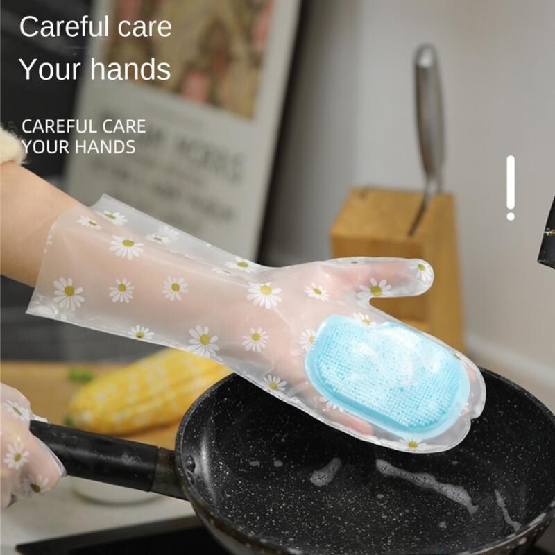 Valymo pirštinės Maisto kokybės Moterims Daugiafunkciniai namų ruošos darbai Buitinė virtuvė Valymas Įrankiai Skalbimas Dubuo Pirštinės Šiuolaikinis valymas PVC