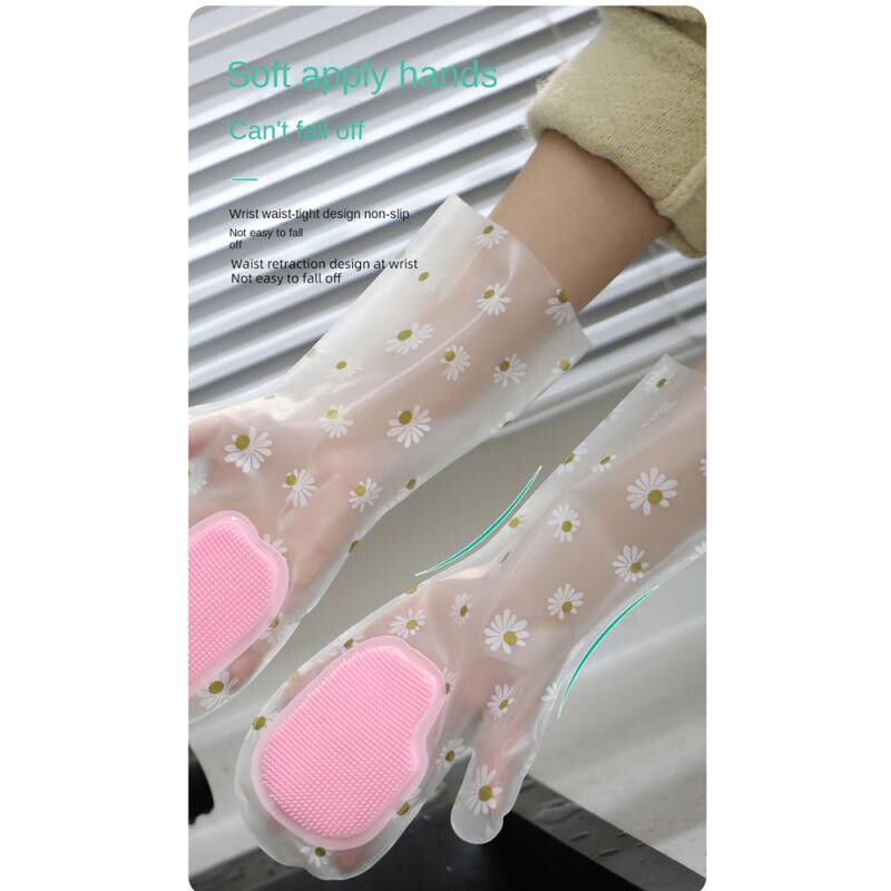 Valymo pirštinės Maisto kokybės Moterims Daugiafunkciniai namų ruošos darbai Buitinė virtuvė Valymas Įrankiai Skalbimas Dubuo Pirštinės Šiuolaikinis valymas PVC