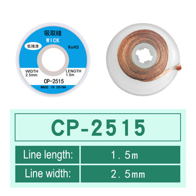 1mm-2,5mm-4mm 1,5M 3M 3M Desoldering Braid Solder Remover Wick Wire Welding Tin Sucker Cable Lead Cord Flux Repair Tool AN