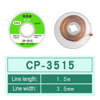 1mm-2,5mm-4mm 1,5M 3M 3M Desoldering Braid Solder Remover Wick Wire Welding Tin Sucker Cable Lead Cord Flux Repair Tool AN
