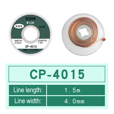 1mm-2,5mm-4mm 1,5M 3M 3M Desoldering Braid Solder Remover Wick Wire Welding Tin Sucker Cable Lead Cord Flux Repair Tool AN