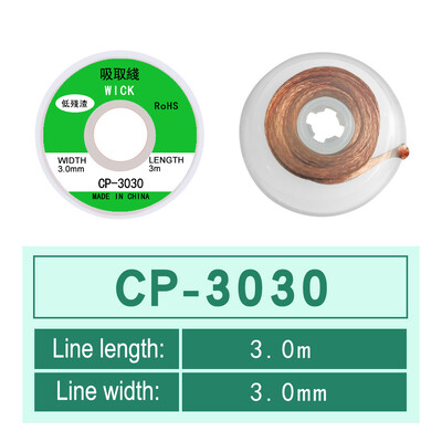 1mm-2,5mm-4mm 1,5M 3M 3M Desoldering Braid Solder Remover Wick Wire Welding Tin Sucker Cable Lead Cord Flux Repair Tool AN