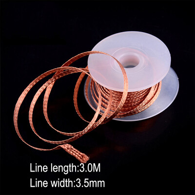 1mm-2,5mm-4mm 1,5M 3M 3M Desoldering Braid Solder Remover Wick Wire Welding Tin Sucker Cable Lead Cord Flux Repair Tool AN