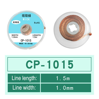 1mm-2,5mm-4mm 1,5M 3M 3M Desoldering Braid Solder Remover Wick Wire Welding Tin Sucker Cable Lead Cord Flux Repair Tool AN