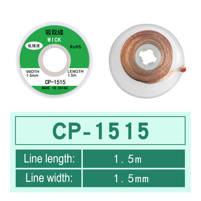 1mm-2,5mm-4mm 1,5M 3M 3M Desoldering Braid Solder Remover Wick Wire Welding Tin Sucker Cable Lead Cord Flux Repair Tool AN