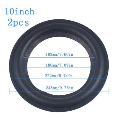 Κιτ επισκευής ηχείων Surround Edge Repair Kit 2 Packs 4/5 /6,5/8/10 ίντσες DIY Αντικατάσταση ελαστικού Surround Surround ηχείων