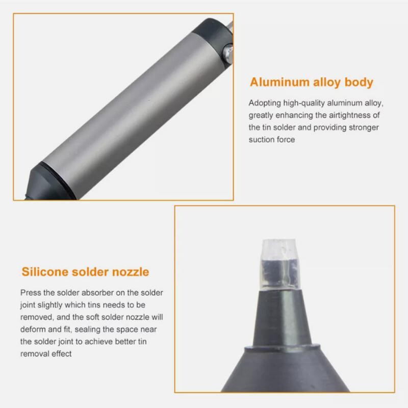 Galingas litavimo siurblys, siurbiamas skardos pistoletas, litavimo siurbtukas, nuimamas vakuuminis litavimo geležies suvirinimo taisymo įrankis