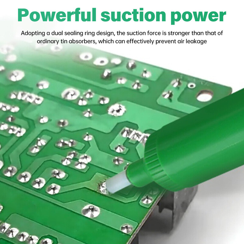 Műanyag nagy teljesítményű kiforrasztó szivattyú szívó ón pisztoly forrasztó tapadó toll eltávolítása vákuum forrasztópáka hegesztő javító eszköz