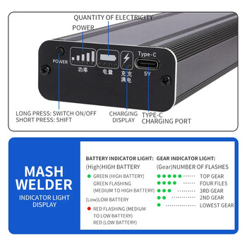 DIY φορητή μπαταρία χειρός Spot Welder Nickel Strip and Nickel Belt Welding for 18650 Lithium Battery