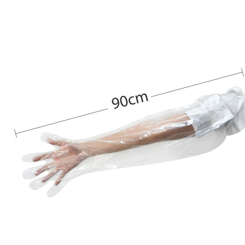 50db Eldobható állatorvosi megtermékenyítés Rektális kar hosszú kesztyű sertés tehén kesztyű