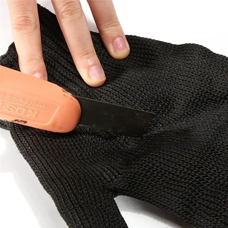 1 pár rozsdamentes acél huzalvágásnak ellenálló, vágásgátló biztonsági védőkesztyű