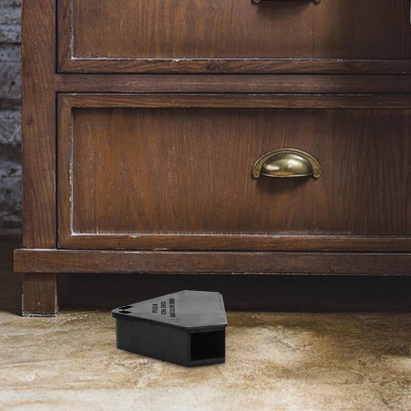 Namų žiurkės pelės jaukų blokų gaudyklė Daugkartinio naudojimo spąstų stoties dėžutė, trikampė jaukų stoties jaukų dėžutės dėžutė pelėms ir metalinis raktas