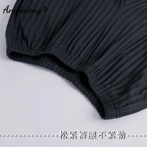 Бизнес Мъжко спално облекло за свободното време Жилетка Спално облекло за джентълмен Мъжки салонни облекла Есен Зима Комплект мека памучна пижама за мъж