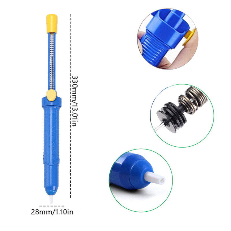 Alavo siurbimo įtaisas, stiprus siurbimas, elektrinė lituoklio galvutė, skardinis pistoletas, rankinis įsiurbimo litavimo siurblys