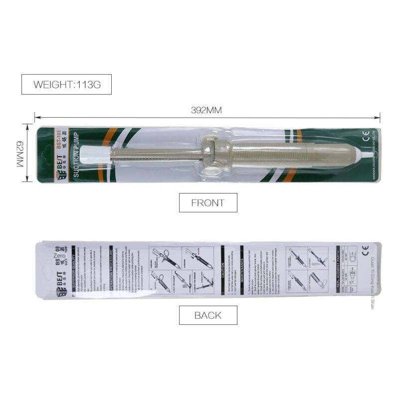 Aliuminio metalo išlitavimo siurblys, siurbiamas skardos pistoletas, litavimo siurbtukas, nuėmimas vakuuminiu lituokliu lituokliu, rankinio suvirinimo įrankiai