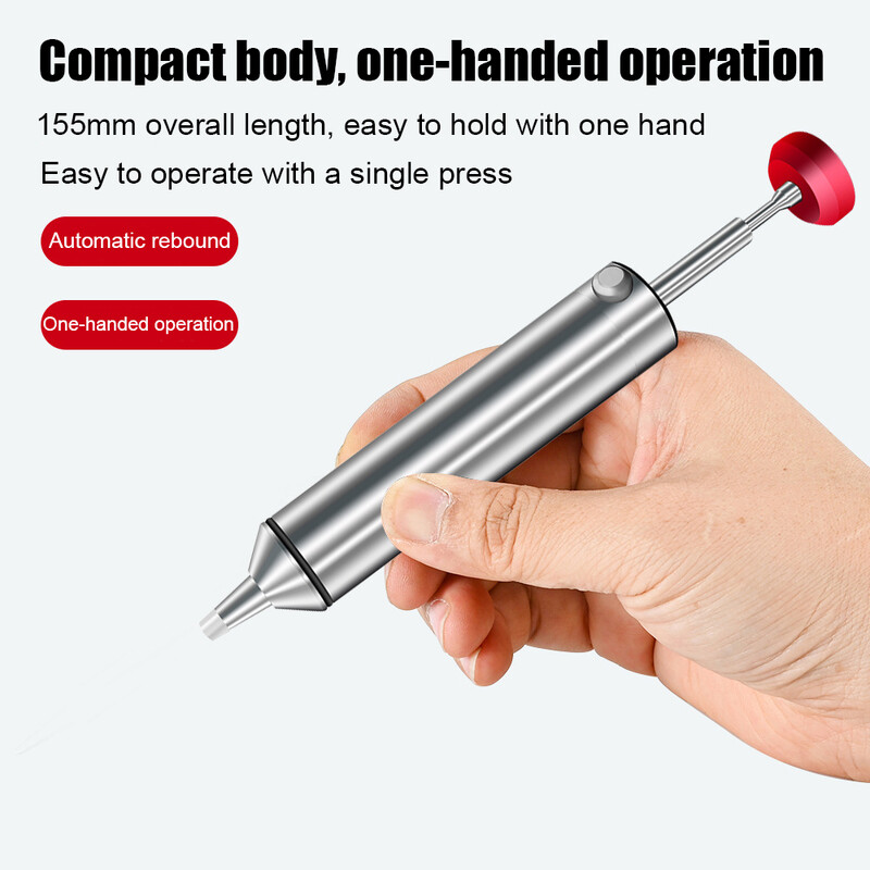 ISFRIDAY aliuminio galingas išlitavimo siurblys, siurbiamas skardos pistoletas, litavimo siurbtukas, nuimamas vakuuminis litavimo geležies suvirinimo taisymo įrankis