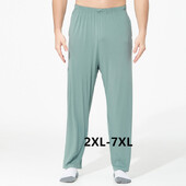 штаны мужские Új őszi téli modál pamut hálóruha pizsama nadrág férfiaknak bő nagy méretű alsó nadrág Pijama Homme 2XL-7XL