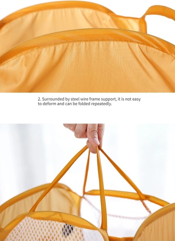 Nešvarūs drabužiai Sulankstomas laikymo krepšelis Buitinė vaikų žaislų laikymo dėžutė atvira tinklelio rūšiavimo krepšelis Įvairios prekės Organizacija tinklinis krepšys