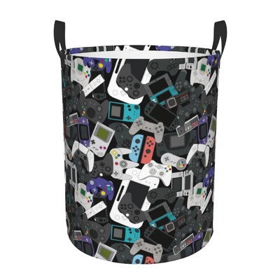 Προσαρμοσμένο χειριστήριο παιχνιδιών Laundry Hamper Μεγάλο καλάθι αποθήκευσης Gamer Gift Kids Nursery Toy Organizer