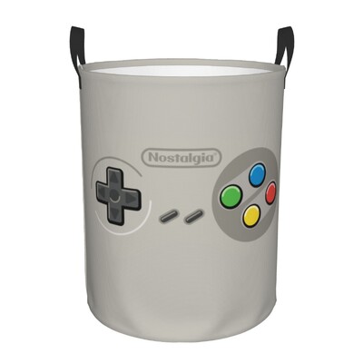 Προσαρμοσμένο χειριστήριο παιχνιδιών Laundry Hamper Μεγάλο καλάθι αποθήκευσης Gamer Gift Kids Nursery Toy Organizer