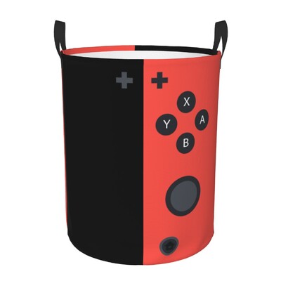 Προσαρμοσμένο χειριστήριο παιχνιδιών Laundry Hamper Μεγάλο καλάθι αποθήκευσης Gamer Gift Kids Nursery Toy Organizer