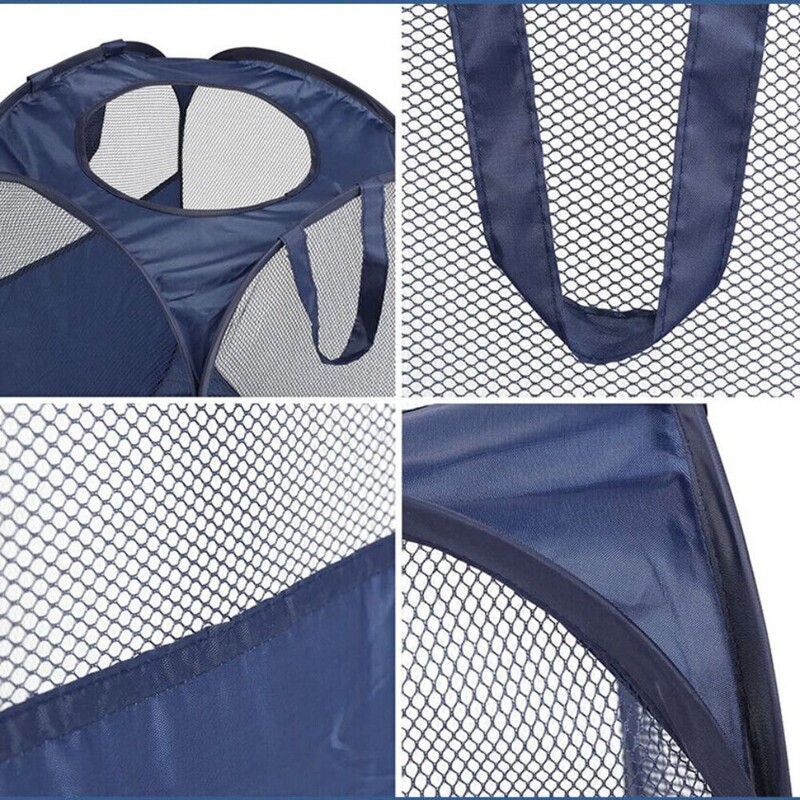 Összecsukható szennyeskosár Fürdőszoba Ruhák Hálós tárolótáska Piszkos szennyes Válogató kosár Gyerekjátékok Különféle tárgyak Tárolás Rendezés