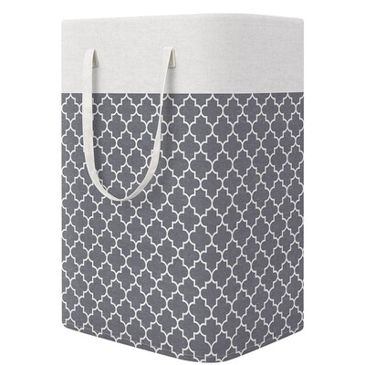 Kezdőlap Fürdőszoba Összecsukható szennyes kosár Piszkos szennyes tároló vödör nyomtatott mintával hálószobához, nappalihoz, játéktároló