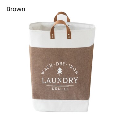 Itin didelis sulankstomas skalbinių krepšelio rankena Neperšlampama didelė medvilninė skalbinių laikymo krepšelis vaikams žaislai nešvarių drabužių tvarkyklės