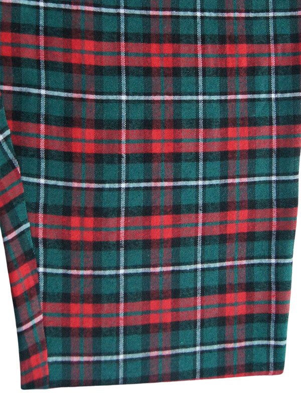 Férfi kockás pizsama nadrág divatos karácsonyi alkalmi puha kényelmes laza kockás rugalmas derék egyenes láb otthoni alkalmi nadrág