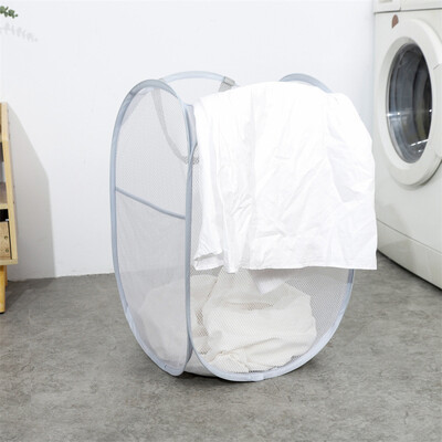 Mrežasta pop-up košara za prljavo rublje s kočnicom Sklopiva košara za rublje s izdržljivim ručkama Košare za pohranu odjeće Košara za rublje