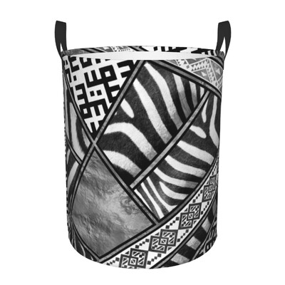 Egyedi leopárd szőrme Etnikai törzsi geometriai díszek Mosodai kosár Állati bőr textúrájú babatartó tárolórekeszek