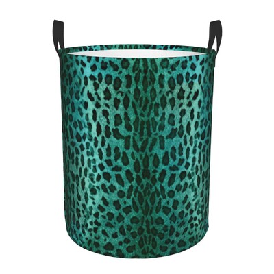 Egyedi leopárd szőrme Etnikai törzsi geometriai díszek Mosodai kosár Állati bőr textúrájú babatartó tárolórekeszek