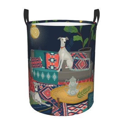 Coș de rufe Kilim turcesc personalizat, coș mare de depozitare pentru haine, artă etnică boemă, organizator de coș de jucării pentru creșă