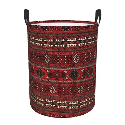 Coș de rufe Kilim turcesc personalizat, coș mare de depozitare pentru haine, artă etnică boemă, organizator de coș de jucării pentru creșă