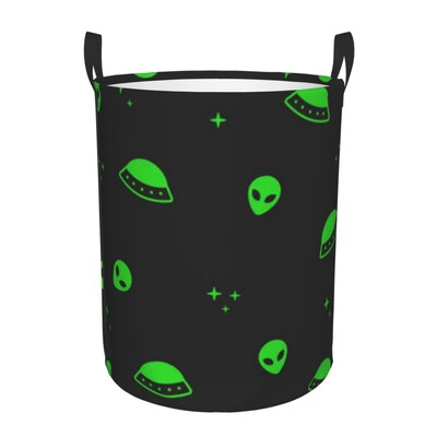 Összecsukható szennyeskosár Képregény tér bolygókkal Űrhajókkal Piszkos ruhák Játékok Tároló Vödör Ruhásszekrény Ruharendező akadály