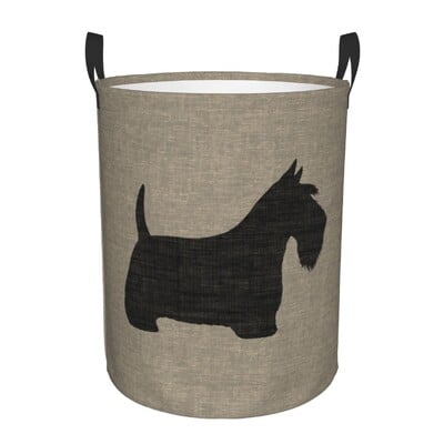 I Love My Scotties skalbinių krepšelis Sulankstomas škotų terjerų šunų drabužiai, trukdantys žaislai, laikymo dėžės