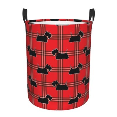 I Love My Scotties skalbinių krepšelis Sulankstomas škotų terjerų šunų drabužiai, trukdantys žaislai, laikymo dėžės