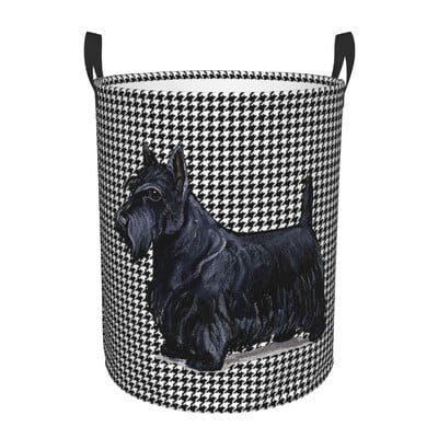 I Love My Scotties skalbinių krepšelis Sulankstomas škotų terjerų šunų drabužiai, trukdantys žaislai, laikymo dėžės