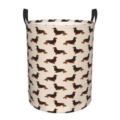 Coș de rufe personalizat cu teckel, coș mare de depozitare pentru haine, bursuc, cârnați, câini, jucării, coș organizator pentru copii