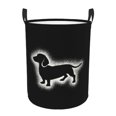 Coș de rufe personalizat cu teckel, coș mare de depozitare pentru haine, bursuc, cârnați, câini, jucării, coș organizator pentru copii