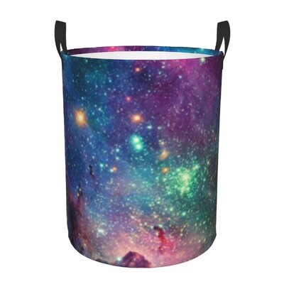 Prilagođena slatka košara za rublje s uzorkom planeta, sklopiva svemirska galaksija, kočnica za odjeću, igračka, posuda za pohranu za dječju sobu