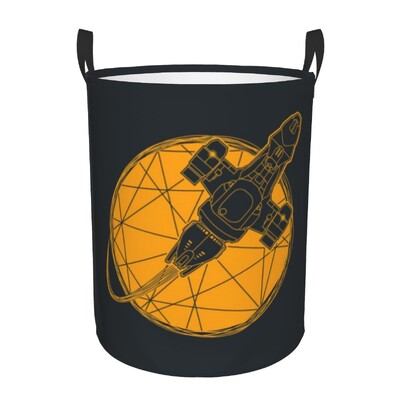 Prilagođena slatka košara za rublje s uzorkom planeta, sklopiva svemirska galaksija, kočnica za odjeću, igračka, posuda za pohranu za dječju sobu