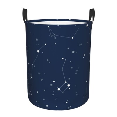 Prilagođena slatka košara za rublje s uzorkom planeta, sklopiva svemirska galaksija, kočnica za odjeću, igračka, posuda za pohranu za dječju sobu