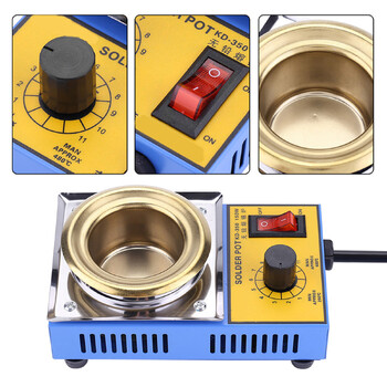 150W Solder Pot Soldering Bath Plate Titanium 50mm 200-450℃ Solder Bath Solder Pot Solder Pot Soldering