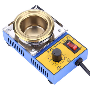 150W Solder Pot Soldering Bath Plate Titanium 50mm 200-450℃ Solder Bath Solder Pot Solder Pot Soldering