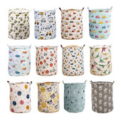 Velika košara za prljavo rublje Sklopiva kanta za pohranu odjeće s crtanim uzorkom Dječja torba za organizatore igračaka s vodootpornim slojem