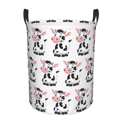 Individualus mielas animacinis filmas "Pieno karvė" skalbinių kliūtis didelių drabužių laikymo krepšelio žaislų dėžės tvarkyklė berniukui