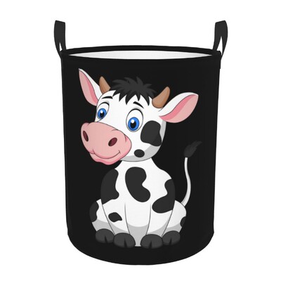 Individualus mielas animacinis filmas "Pieno karvė" skalbinių kliūtis didelių drabužių laikymo krepšelio žaislų dėžės tvarkyklė berniukui