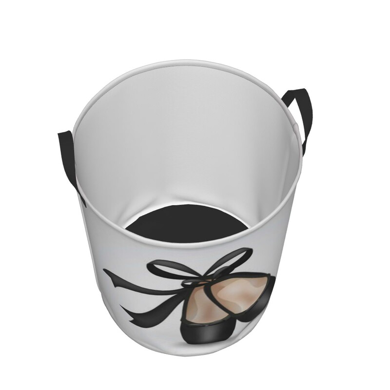 Vízálló tárolótáska fekete baletthegyek cipők háztartási piszkos szennyes kosár összecsukható tároló vödör Ruharendező